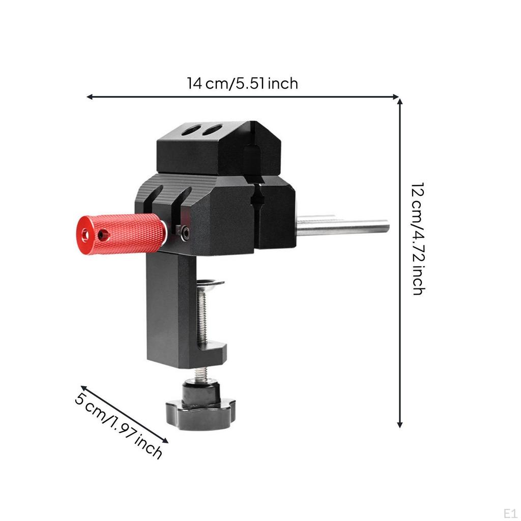 Precision Vise with Jaw Pads Compact Tabletop Low-Height for Worktable