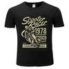 Streetwear Biker Men Cotton Classic T-shirt Motorbike Cool Fashion Big Size Tee Male Vintage Motorcycle Couple Top Unisex