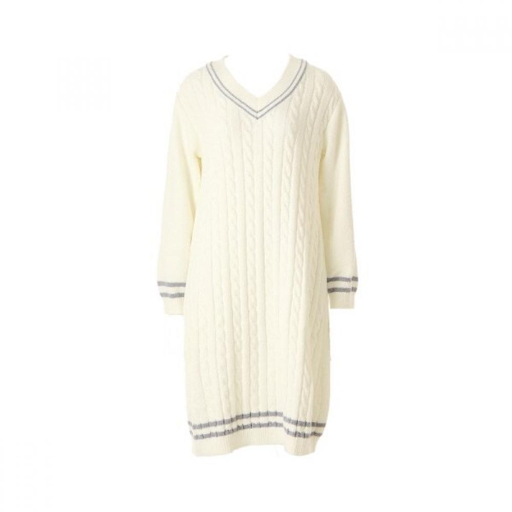 Venus Cozy Jacquard Sweater Dress Vev3976l Ivory/95