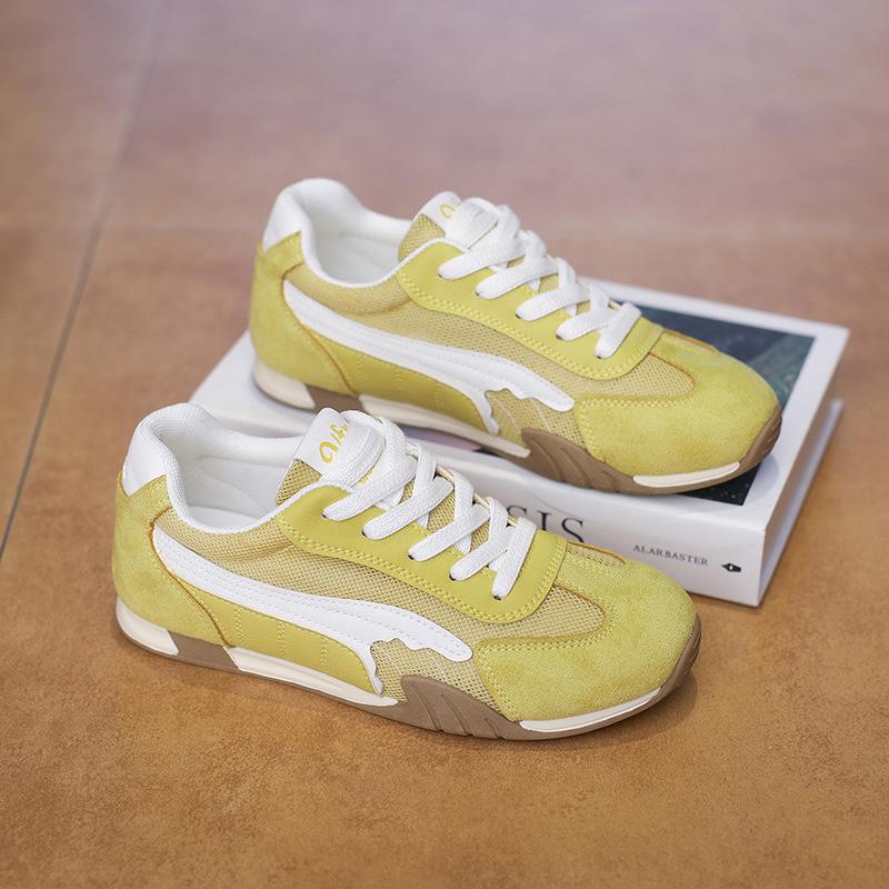 Scarpe da Ginnastica da Donna per Allenamento all'Aperto in Pelle PU Traspirante Antiscivolo Scarpe Sportive da Passeggio Casual Comode con Lacci Scarpe da Corsa Tennis per Donna