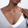 Moon Sun Pendant Necklaces For Women Minimalist Coin Stainless Steel Gold Choker Charm Necklace Vintage Jewelry BFF