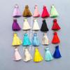 Colorful Silk Thread Tassel Pendant - 2.3 Cm Small Hanging Loop for Clothing & Crafts