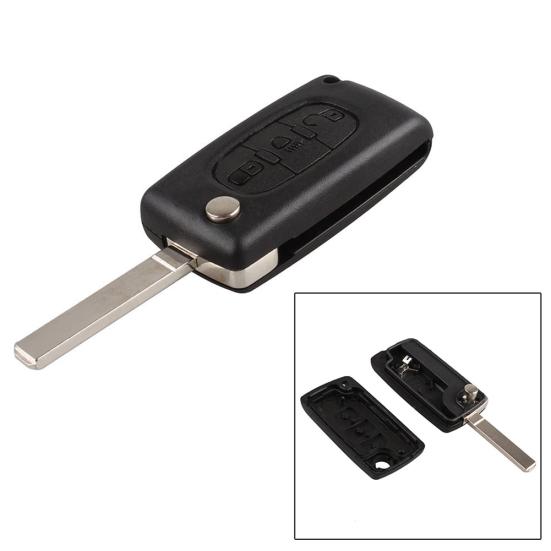 

3-кнопочный автомобильный дистанционный брелок для ключей с необрезанным лезвием для Peugeot 207 307 407 Citroen C5