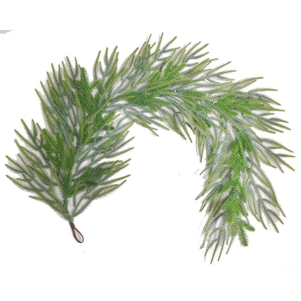 1.5m/2.7m Rattan Artificial Greenery Garland Artificial Faux Green Wreath  For Christmas Decoration