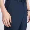 Joouyee Men's Spring Wool Blend Elastic Straight Fit Dress Pants