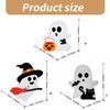 Festives Halloween Wood Ghostly, Black Cats Brooms Pumpkins Table Decorations Wood Tiered Tray Decoration Table Sign