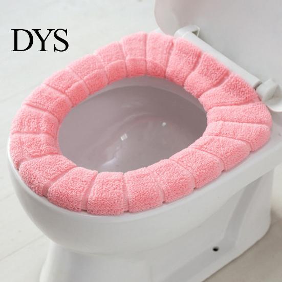 Mat Toilet Seat Cover Comfortable Reusable Fiber Washable Cushion for Bathroom