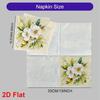 20pcs Disposable Napkins with Flowers, Birds Pattern Print for Wedding,Parties,and Daily Use for Thanksgiving Fall Christmas Table Decoration