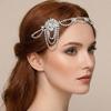 1920s Crystal Headbands Luxurious Flapper for Women Wedding Bridal Party Headdress with Floral Design
