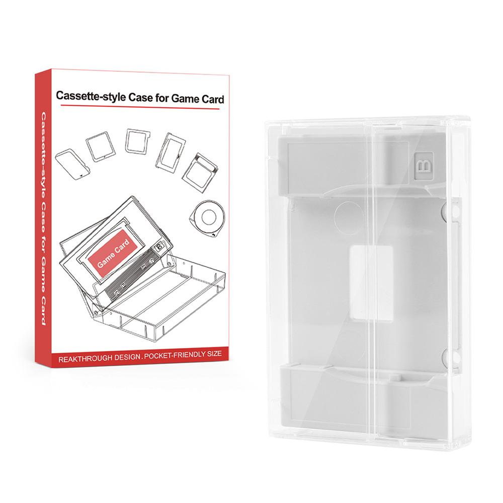 

Transparent Cassette Style Game Discs Storage Cases Optical Media Disc Holders Protective Box for PSP UMD Home Storage Supplies белый