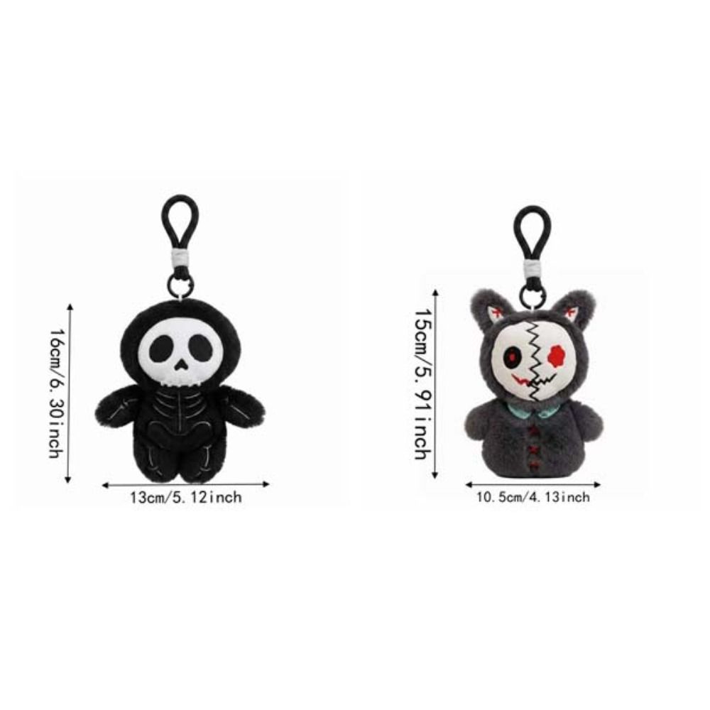Lichtgewicht Mummie Pluche Sleutelhanger Compact Formaat Schedel Tas Hanger Halloween Knuffelpop Draagtas