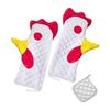 Oven Mitts Rooster Heat Resistant Oven Glove Pots Holder Reusable Oven Glove