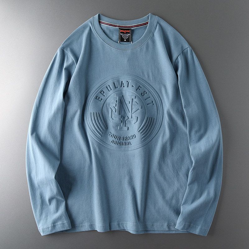 Trendy White Men Export Clothes Long Sleeves T-Shirt