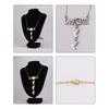 Aluminum Sheet Heat Thermal Transfer Necklace Mom Footprint Pendant Clavicle Chain Bezel Pendant Trays Choker Necklace