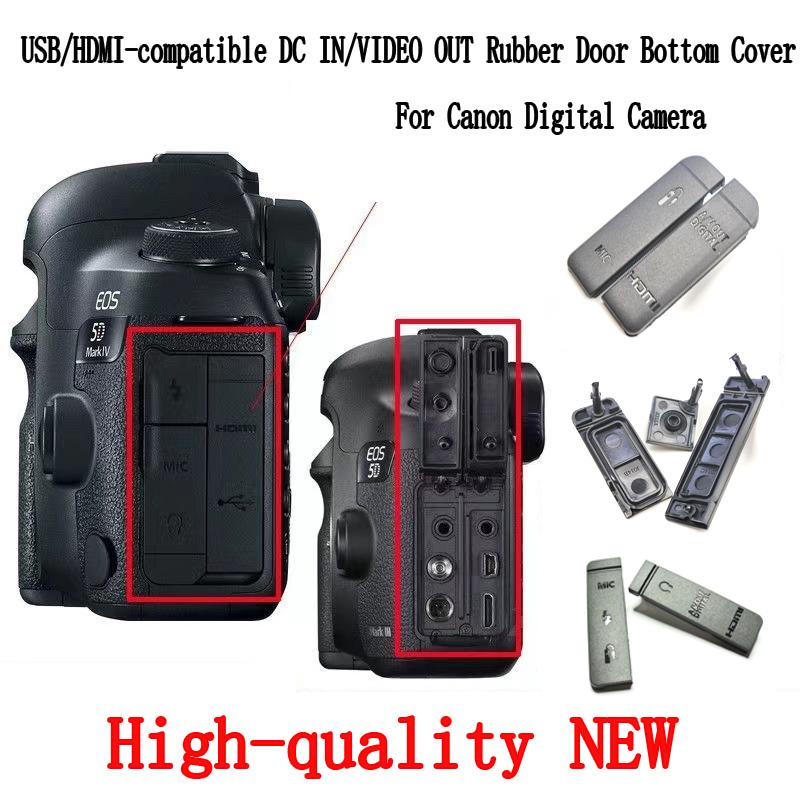 High-quality USB/HDMI-compatible DC IN/VIDEO OUT Rubber Door Bottom Cover For Canon EOS 6D 7D 5D2 5D3 5D4 550D 600D 650D 700D