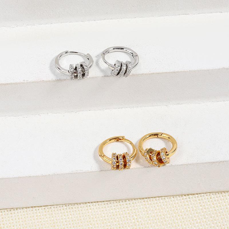 Lindon Copper Alloy Zirkón Náušnice Visiace náušnice pre ženy Darčeky na svadbu