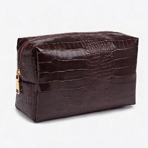Moderne Neue PU-Leder Damen Kosmetiktasche Reißverschluss Große Kapazität Wasserdicht Reise Make-up Aufbewahrungstasche Organizer Koffer