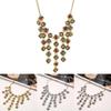Ethnic Style Simulation Gemstone Decoration Tassel Design Women Necklace For Boho Jewelry Enthusiasts