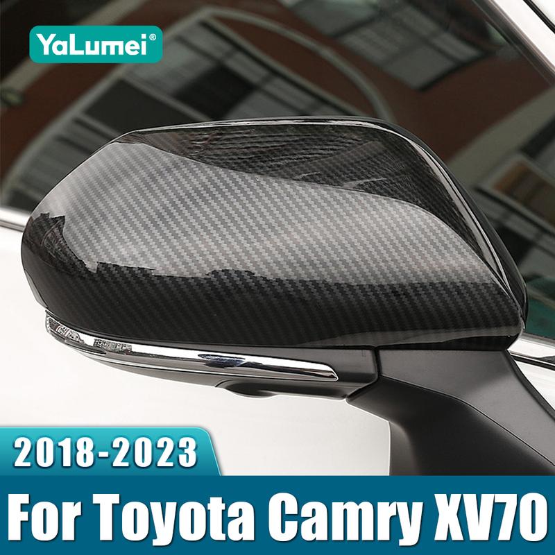 For Toyota Camry XV70 2018 ABS Car Rearview Mirror Cover Cap Shell Housing Door Side Wing Mirror Case