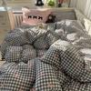 Pink Solid Bedding Set No Filler Fashion Duvet Cover Flat Sheet Pillowcase Full Queen Size Hotel Home Soft Bed Linens