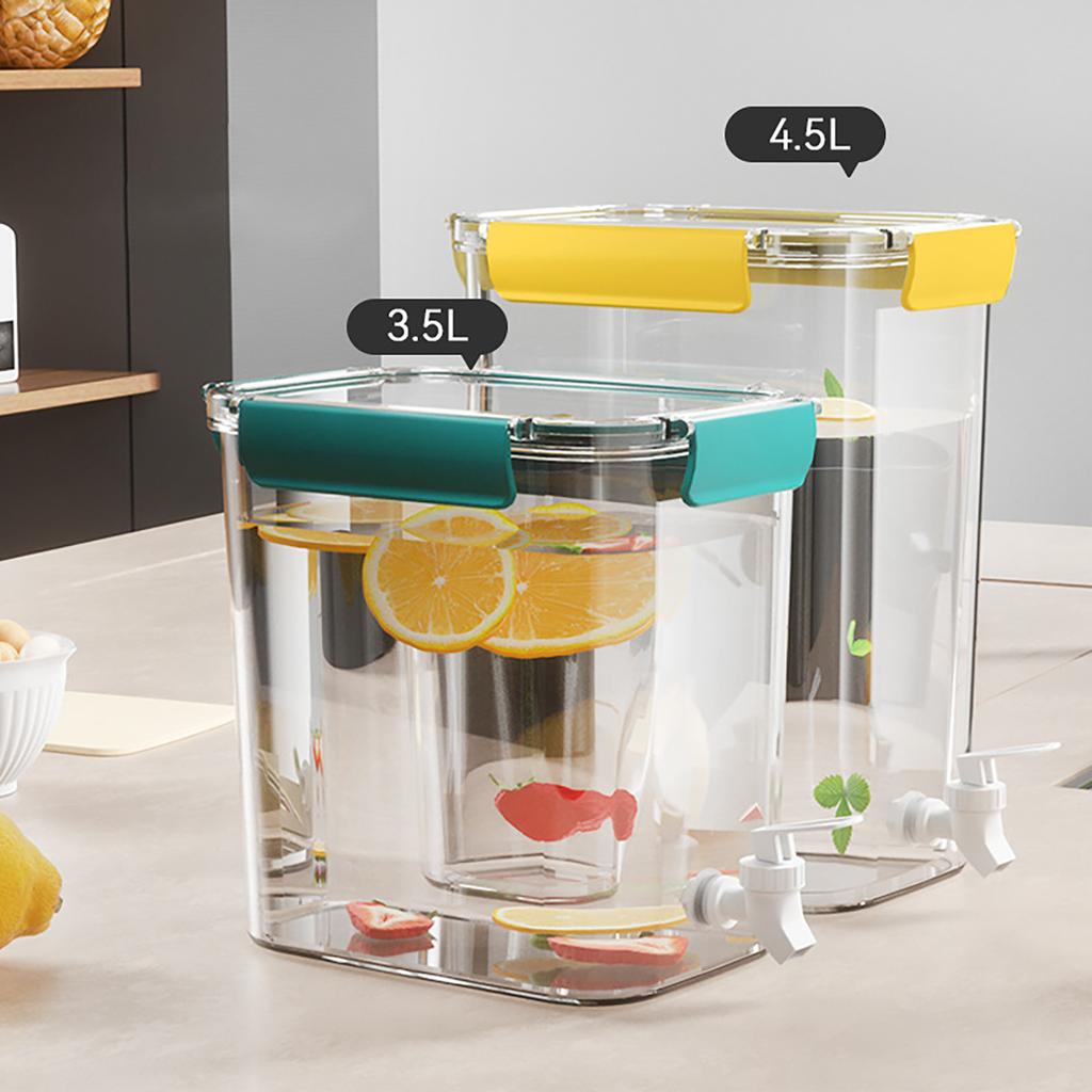 Refrigerator Cold Water Kettle with Faucet Large Capacity Jug Fridge Cold Water Container for Home Kitchen
