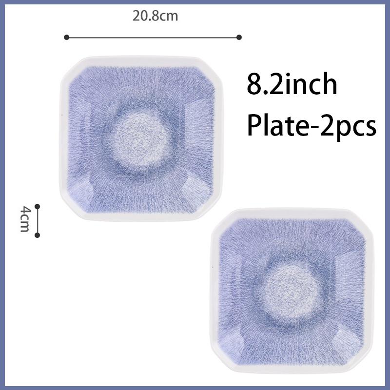 Fioletowe Źrenice Wzór Ceramika Zastawa Stołowa Chińska Starożytna Talerz na Przekąski Owocowe Miseczka do Przypraw Naczynie na Masło Zastawa Stołowa Kuchenna