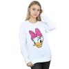 Disney Womens/Ladies Daisy Duck Head Painted Sweatshirt