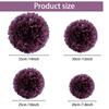 1pcs Set 7.8inch Purple Paper Paper Flowers Decorations For Birthday Party Flower Balls Paper Hanging Flowers Pom Pom