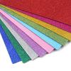 10 Pcs Glitter Foam Papers for Kids DIY Craft Pearlescent Powder Glitter Paper Sheets Cardstock Sponge Foam EVA Paper