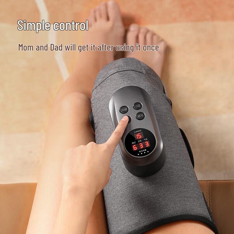 Aux Smart Knee Massager with Heat and Vibration