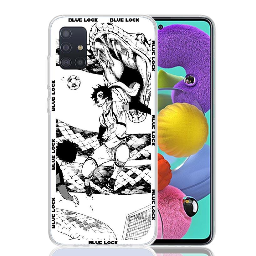 Anime Blue Lock Phone Case for Samsung Galaxy A52 A51 A50S A12 A22 A32 A72 A10S A30S A31 A71 Note 20 Ultra 10 Plus S10 Galaxy A5
