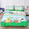 Carino Set Copripiumino a Tema Cartone Animato Snoopy con Federa 75*50, Set Piumone 2 Pezzi, Set Biancheria da Letto per Camera da Letto di Ragazzo e Ragazza Regali