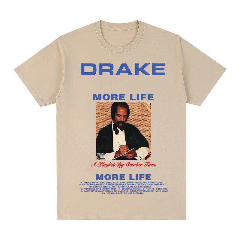 Drake Vintage Tshirt Rapper for All The Dogs Letter Camisetas Hombre Hip Hop Cotton Unisex T Shirt New TEE TSHIRT Womens Tops