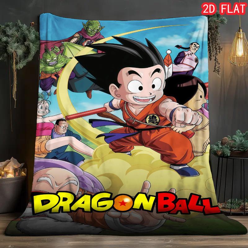 Dragon Ball Creative Design Blanket Stylish Flannel Soft Blanket for Bedroom Home Decor THW