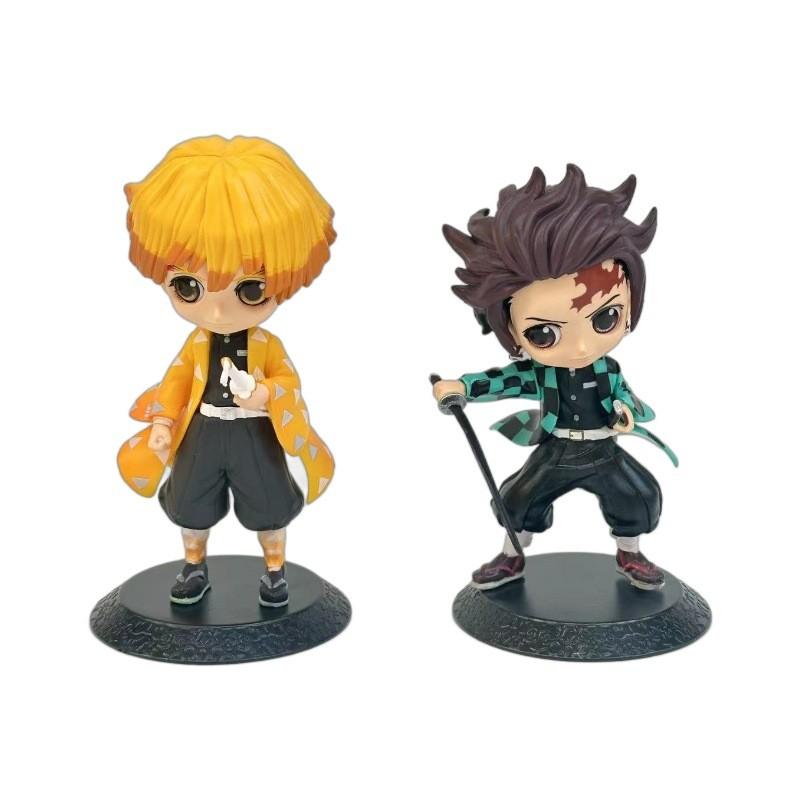 Demon Slayer Kamado Tanjirou Pvc Figurines With Anime Characters Display For