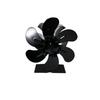 Leaf Thermo-dynamic Aluminum Fireplace Fan: High-Temperature Resistant Rotating Heating Plate for Portable Thermal Energy Generation.