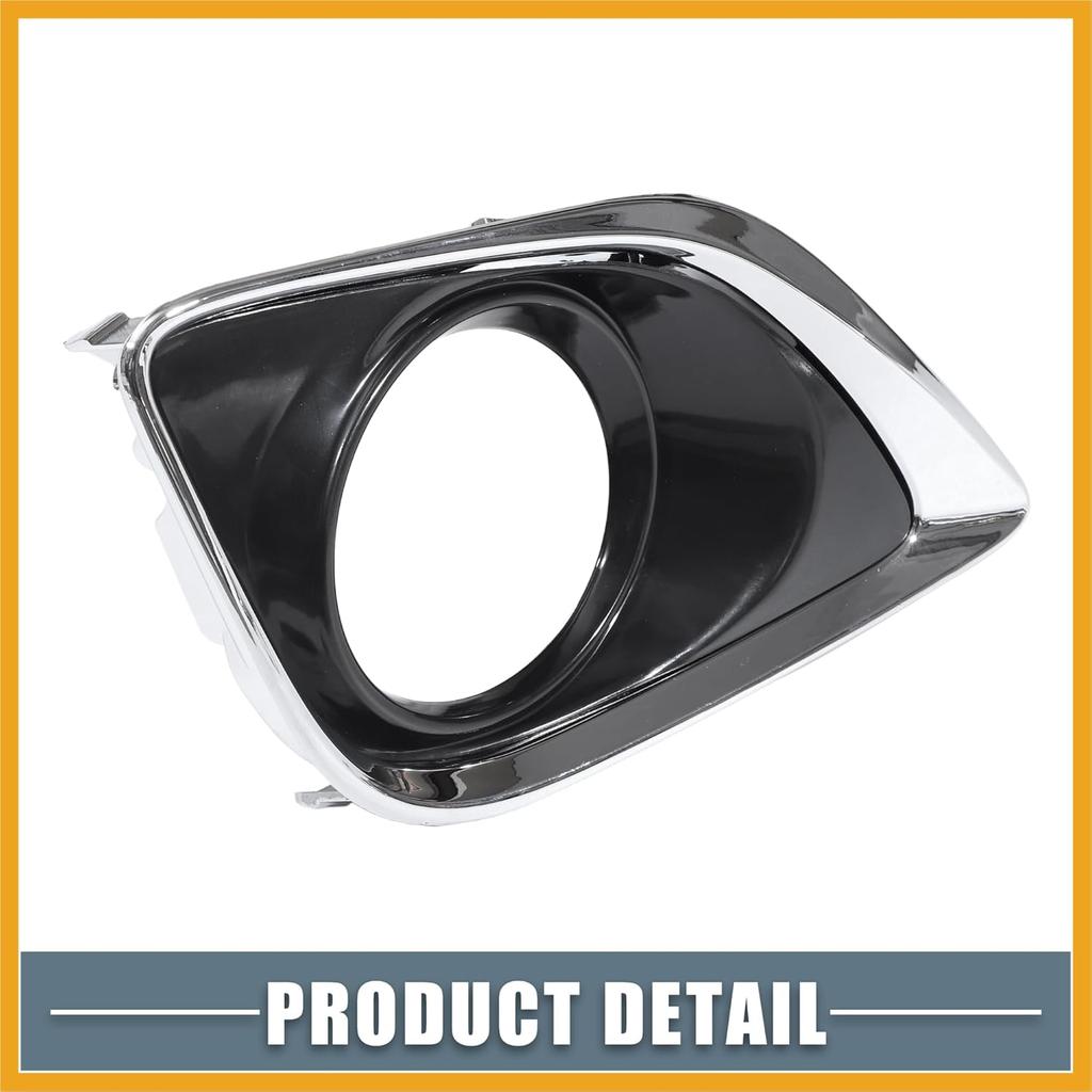 Linke Rechte Seite Nebelscheinwerfergitter Abdeckung Zierleiste 520400T010 520300T010 für Toyota Venza 2013 2014 2015 2016 Schwarz 1 Paar Ersatz