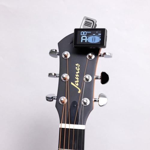 Louis LCT-Z II BLK Clip-on Tuner with USB Type-C Charging, Beginner Tuning Mode, Compatible with Guitars, Bass, and Ukuleles