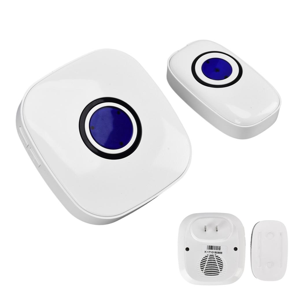 Smart Wireless Doorbell Plugin 38 Music 4 Levels Adjustable Volume Waterproof for Home Factory Hotel