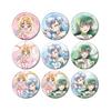 Pichi Pichi Anime Original Illustration 20th Anniversary Trading Ani Art Aqua Label Can Badge Box of 9 "Michi Pitch" Ver.