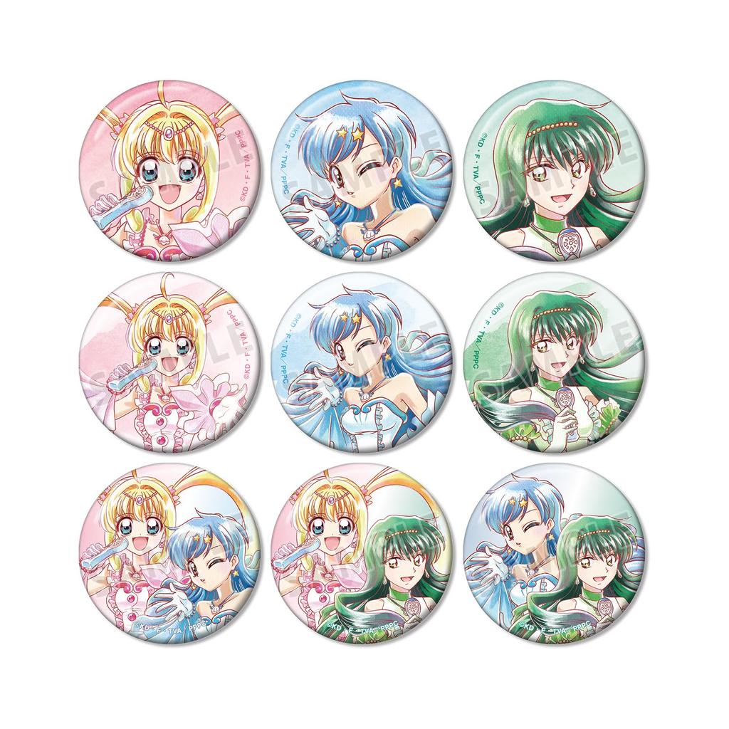 Pichi Pichi Anime Original Illustration 20th Anniversary Trading Ani Art aqua label Can Badge Box of 9 "Michi Pitch" Ver.