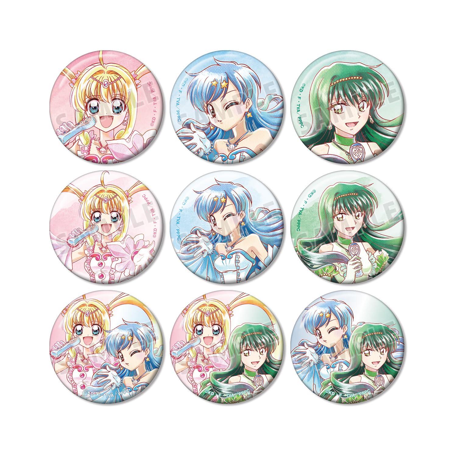 

Pichi Pichi Anime Original Illustration 20th Anniversary Trading Ani Art aqua label Can Badge Box of 9 Michi Pitch Ver.