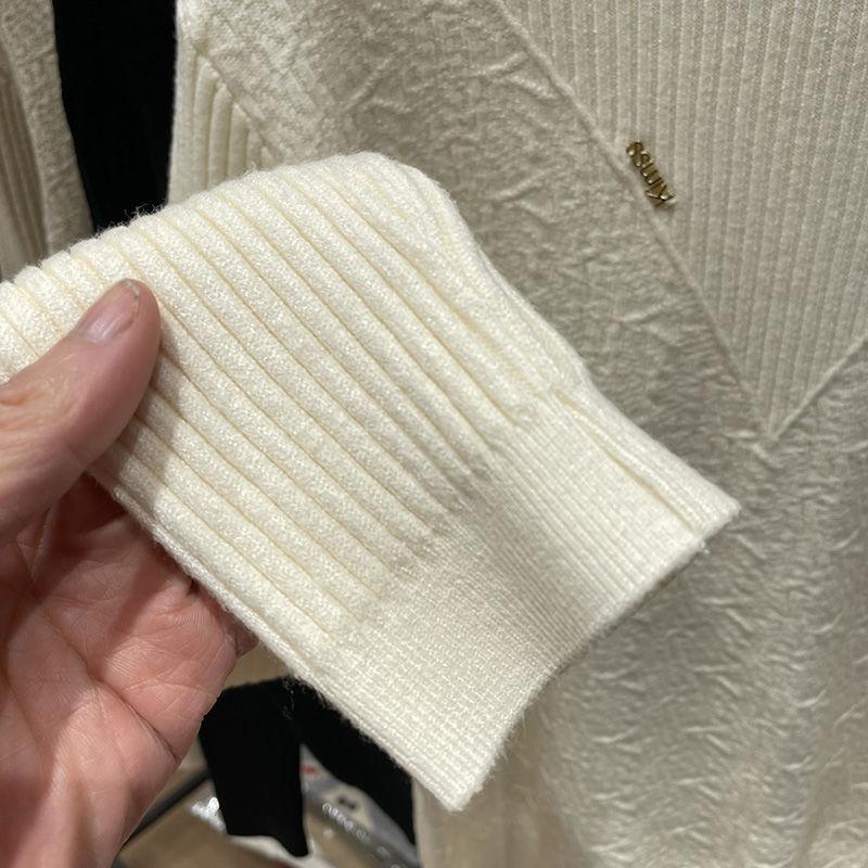 Elegant Knitted Top for Women Autumn and Winter Half-high Collar Versatile Sweater Fashionable