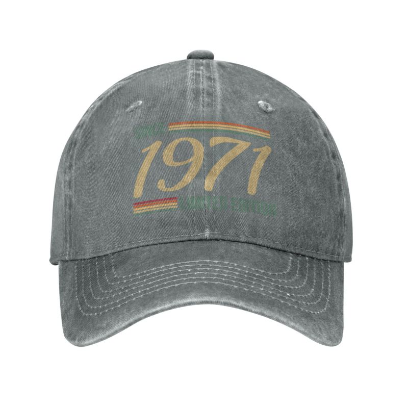 Classic Cotton Vintage Since 1971 Limited Edition Gift Baseball Cap for Unisex Women Personalized Adjustable Unisex Dad Hat Spring
