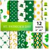 12KS St. Patrick Series Materiál papírové pozadí dekorace Diy balicí papír