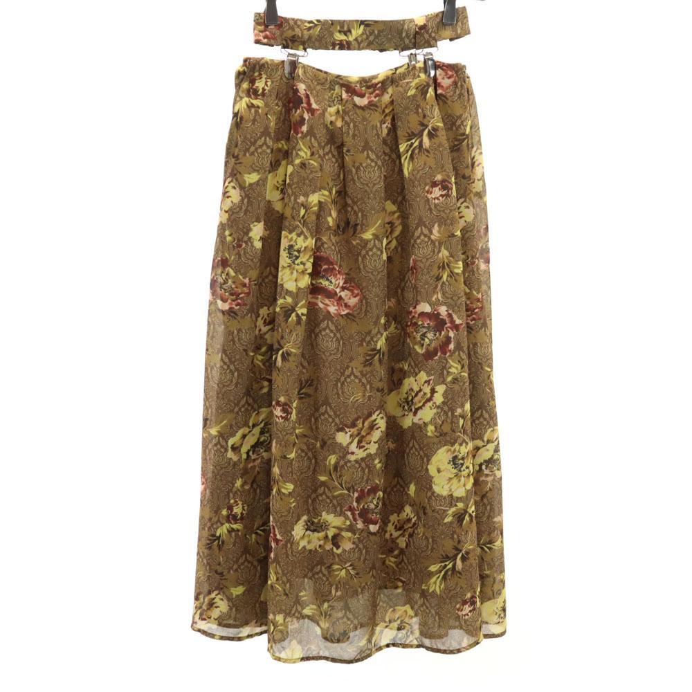 AMERI UNDRESSED Overall Handle Long Length Skirt S Brown Women Used