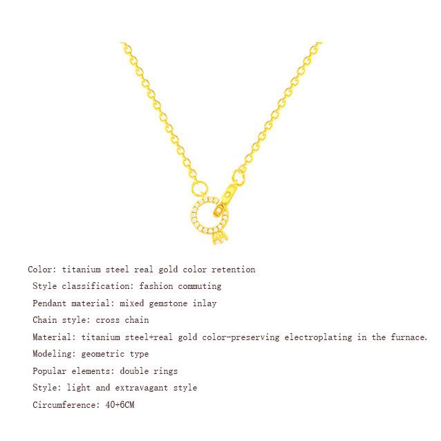 Leichte, luxuriöse, temperamentvolle Halskette mit Fee-Joker-Ins-Anhänger, neues, leichtes, luxuriöses Nischengeschenk für seine Freundin.