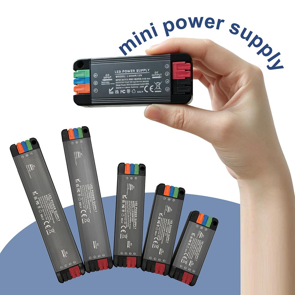 Ultra-thin LED Power Supply 36W 65W 100W 200W AC 110-265V Worldwide Compatible DC 12V 24V Silent Lighting Transformer LED Conver