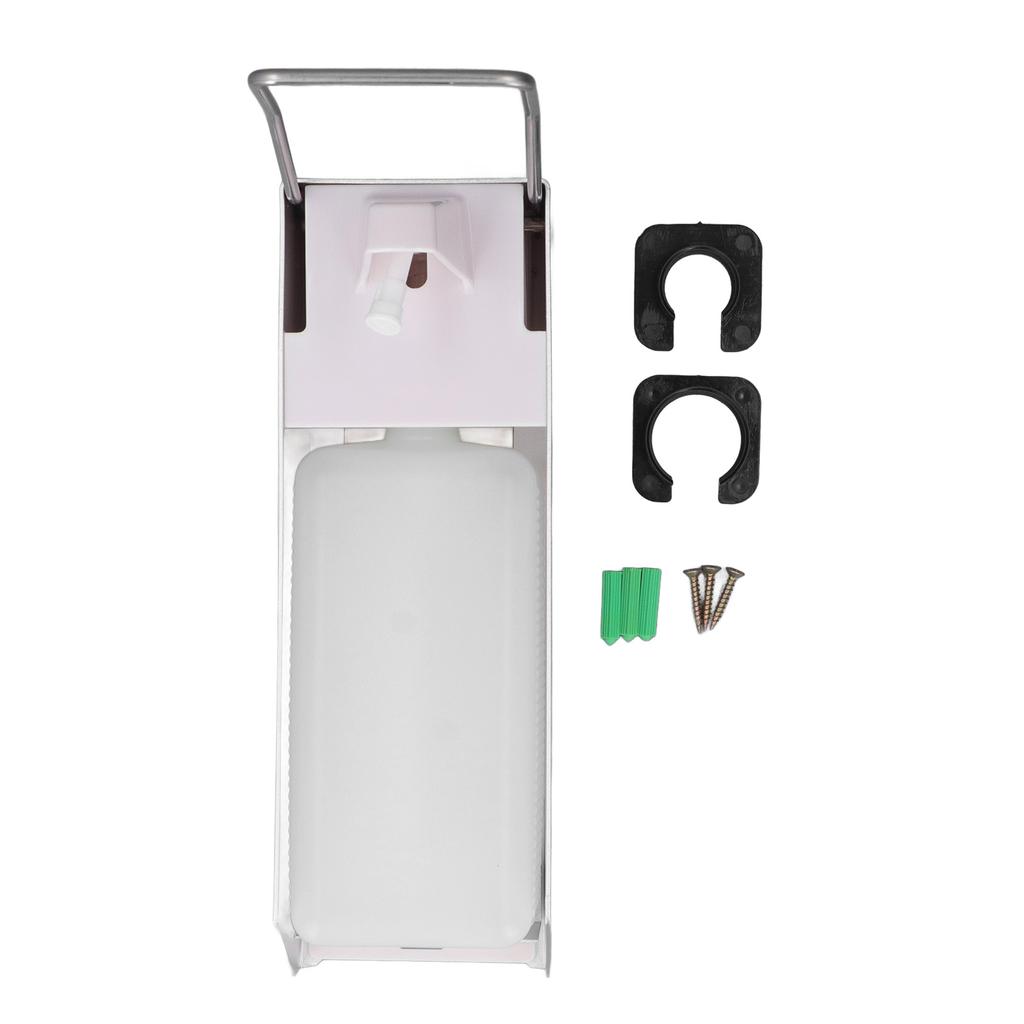 Wall Mount Soap Dispenser Hand Or Elbow Press Liquid Shampoo Dispenser Bottle for Bathroom Kitchen