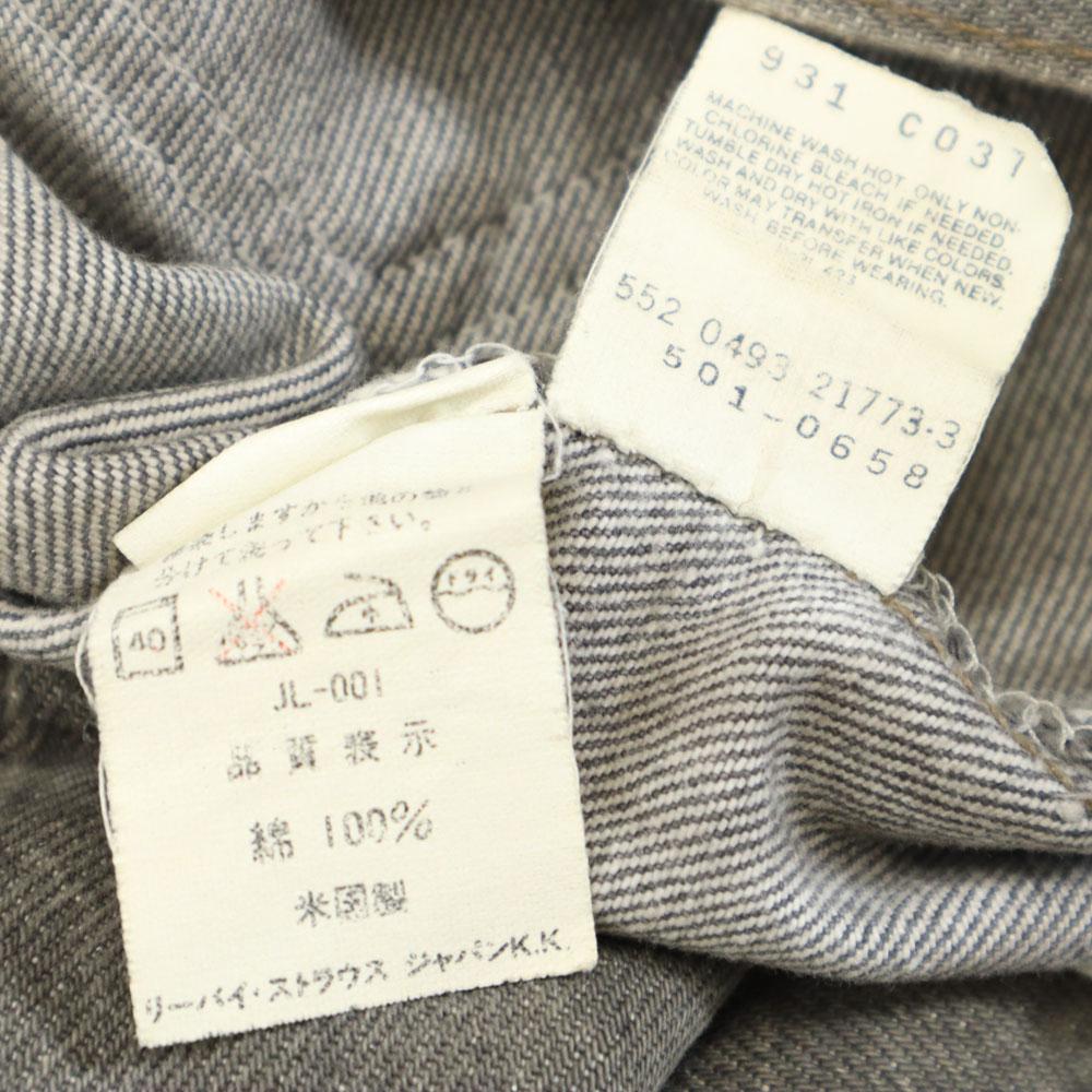 Levi's 93'S90s 501 USA made black denim Denim pants W32 Button fly jeans Men's Used